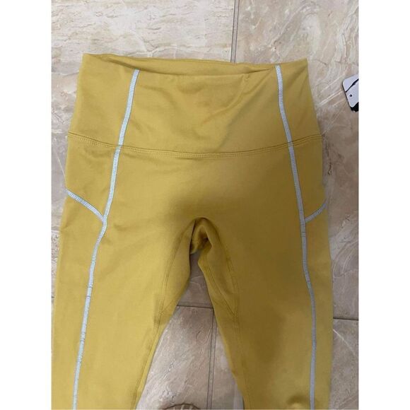 Free People Mustard Leggings Size XS - Picture 3 of 4